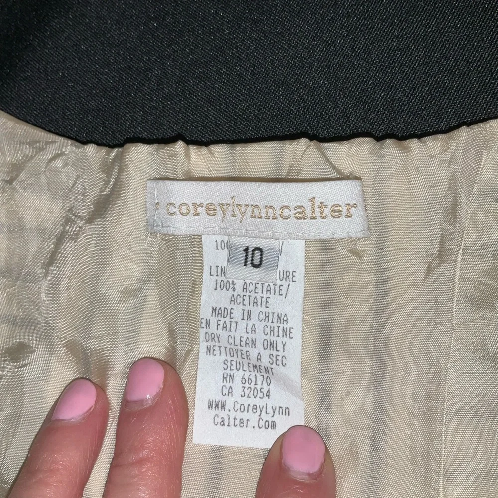 Corey Lynn Carter by Anthropologie Black and White Fit and Flare Midi Dress - Picture 4 of 13